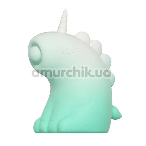 Кліторальний вібратор з пульсацією Univibe Sexy Unicorn, біло-бірюзовий