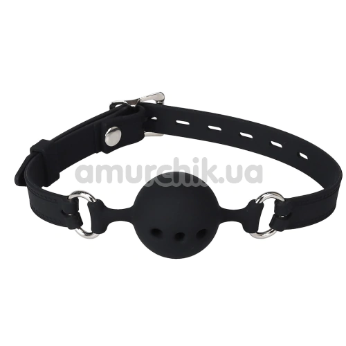 Кляп Wild Play Mouth Gag With Silicone Ball C14, чорний - Фото №1