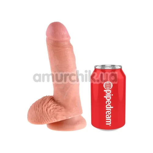 Фалоімітатор King Cock With Balls, 19.4 см тілесний