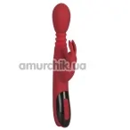 Вибратор с подогревом Rechargeable Massager For Her Rabbit Vibrator, красный - Фото №1