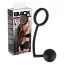 Ерекційне кільце з анальною кулькою Black Velvets Cock Ring  Ball, чорне - Фото №3