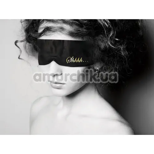 Пов'язка на очі Bijoux Indiscrets Shhh Blindfold, чорна