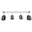 Фіксатори для рук і ніг DS Fetish Metal Ankle And Hand Spreader Bar, сіро-чорні - Фото №1