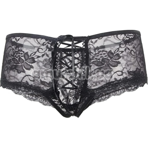Трусики Star Night Lacing Shorts, чорні