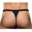 Трусы-стринги мужские Microfiber Sport Thong, черные - Фото №4