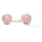 Вагинальные шарики Boss Series Duo Balls, телесные - Фото №1
