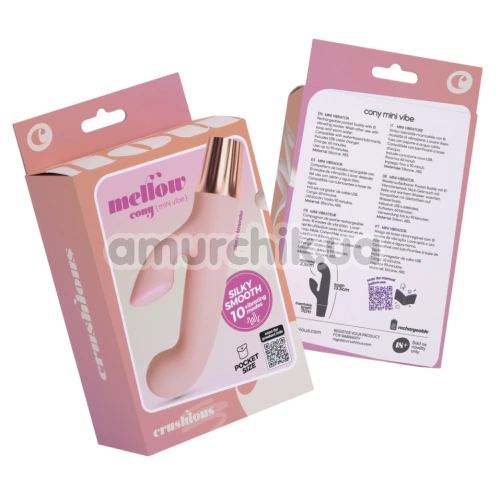 Вибратор Crushious Mellow Cony, розовый
