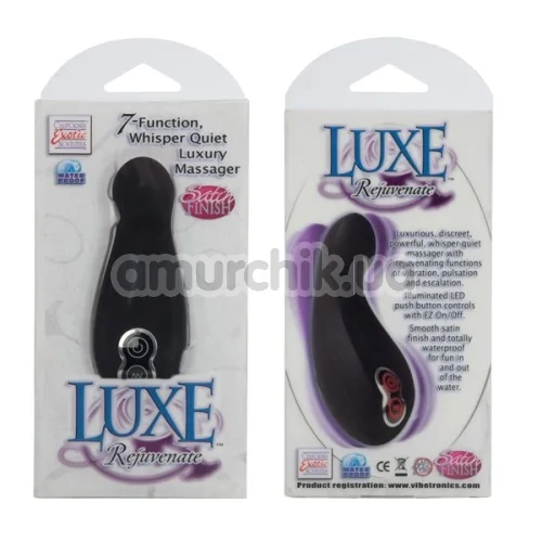 Клиторальный вибратор Luxe Rejuvenate, черный