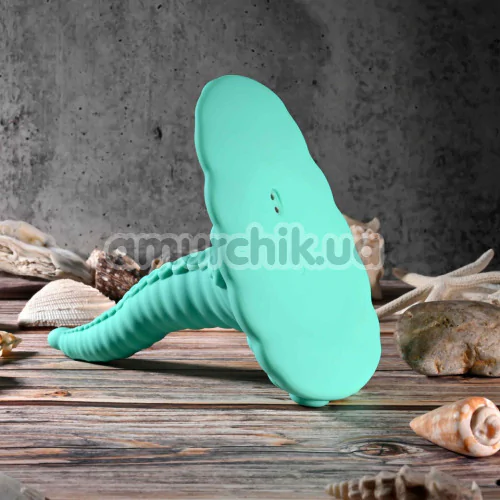 Вибратор Evolved Tentacle Grinder, бирюзовый