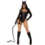 Костюм кошечки Leg Avenue Fierce Feline, черный: боди + маска + пояс с гартером - Фото №1