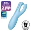 Клиторальный вибратор Satisfyer Threesome 4, голубой - Фото №2