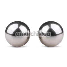 Вагінальні кульки Noir Stainless Steel Kegel Balls, срібні - Фото №1