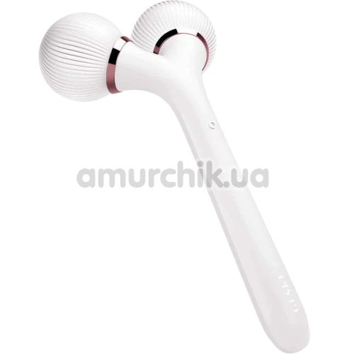 Ультразвуковий масажер Geske Sonic Facial & Body Roller 4 in 1, біло-золотий