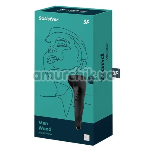 Мастурбатор з вібрацією Satisfyer Men Wand, чорний