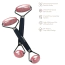 Роликовый массажер Geske Rose Quartz Face & Body Roller 5 in 1, черный - Фото №5