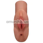 Искусственная вагина и анус PDX Plus Perfect Pussy Double Stroker, светло-коричневая - Фото №1