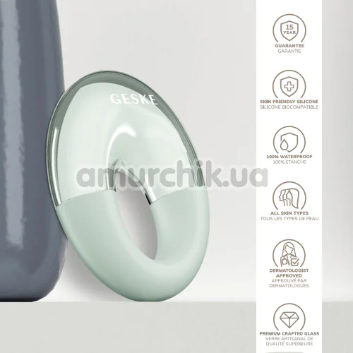 Массажер для глаз Geske Cool & Warm Eye Massager 7 in 1, зеленый