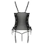 Комплект Passion Free Your Senses Malwia Corset, черный: корсет + трусики-стринги - Фото №4