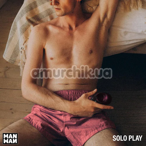 Мастурбатор с вибрацией и пульсацией Man Wan Sub.One, красный