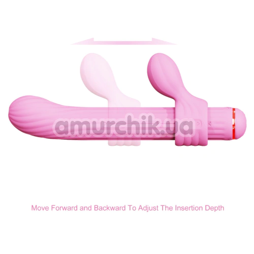 Вибратор для точки G с насадками Otouch Magic Stick S1 Plus, розовый