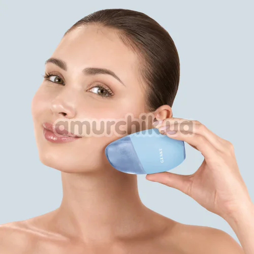Массажер для глаз и лица Geske Cool & Warm Eye and Face Massager 7 in 1, голубой
