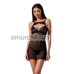 Комплект Passion Free Your Senses Veronique Chemise, черный: пеньюар + трусики-стринги - Фото №1