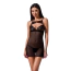 Комплект Passion Free Your Senses Veronique Chemise, черный: пеньюар + трусики-стринги - Фото №1