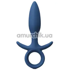 Анальна пробка з вібрацією Renegade Vibrating King Plug Rechargeable Small, блакитна - Фото №1