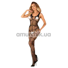 Комбинезон Obsessive Bodystocking N123, черный - Фото №1