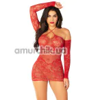 Сукня Leg Avenue Seamless Off The Shoulder Mini Dress, червона - Фото №1