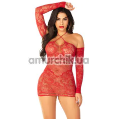 Сукня Leg Avenue Seamless Off The Shoulder Mini Dress, червона - Фото №1