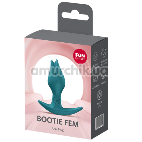 Анальная пробка Fun Factory Bootie Fem, зеленая