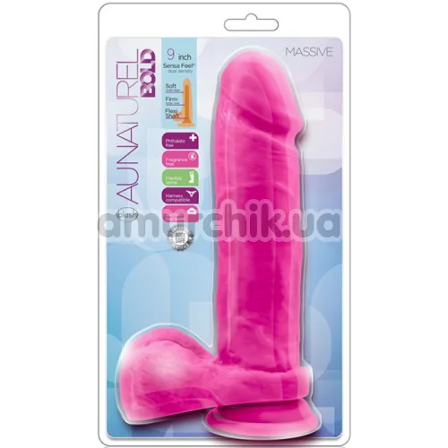 Фаллоимитатор Au Naturel Bold Massive 9 Inch, розовый