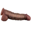 Фаллоимитатор Dual-Layered Silicone Nature Cock LV411081, коричневый - Фото №7