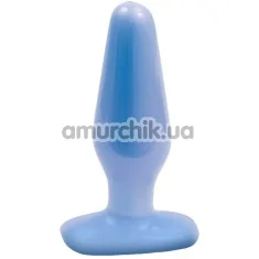 Анальна пробка Iridescent plug середня, блакитна - Фото №1