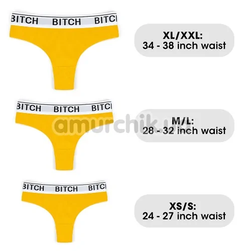 Вібротрусики Lovetoy Ingen Bitch Vibrating Panties, жовті