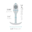 Анальна пробка зі зміщеним центром ваги B-Vibe Snug Plug 1, чорна - Фото №5