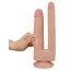 Двойной фаллоимитатор Skinlike Soft Dong Double Penetration Soft Cock, телесный - Фото №4
