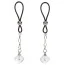 Затискачі для сосків Nipple Play Non-Piercing Nipple Jewerly Crystal Gem, прозорі - Фото №1