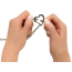 Зажимы для сосков Bad Kitty Heart Shaped Nipple Clamps, серебряные - Фото №5