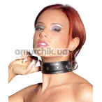 Ошейник с полукольцом Zado Fetish Collar, черный - Фото №1