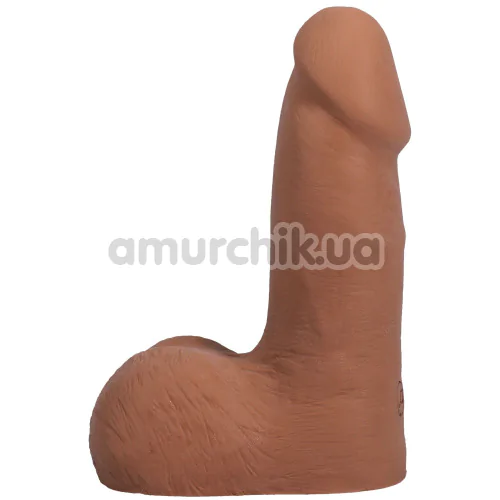Фалоімітатор Doc Johnson The Realistic Cock With Balls 5, світло-коричневий