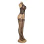 Комбинезон Star Night Strappy Halter Open Crotch Fishnet Bodystocking, черный - Фото №5