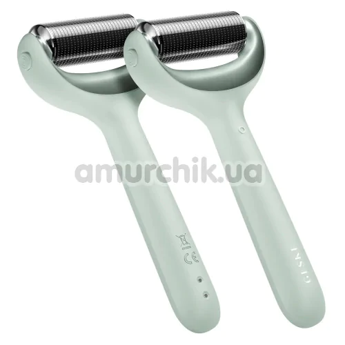 Массажер-роллер для лица и тела с микроиглами Geske MicroNeedle Face & Body Roller 8 in 1, зеленый