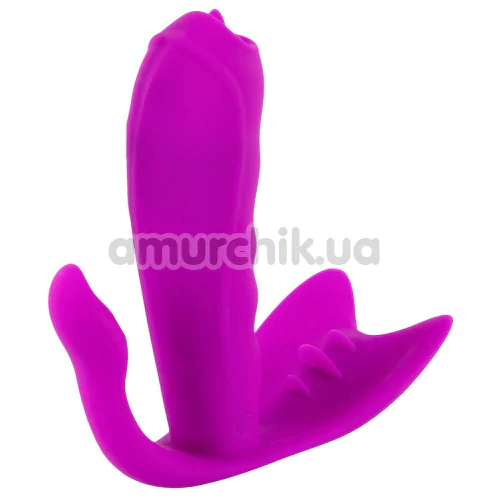 Вибратор для клитора и точки G с подогревом Javida RC Licking Panty Vibe, фиолетовый