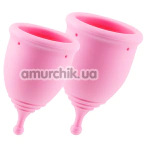 Набір з 2 менструальних чаш Crushious Minerva, рожевий - Фото №1