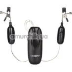 Зажимы для сосков с вибрацией Nipple Play Vibrating Nipple Clamps, черные - Фото №1
