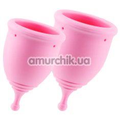 Набор из 2 менструальных чаш Crushious Minerva, розовый - Фото №1