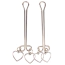 Затискачі для сосків Senuelo Fetish Fantasy Heart Nipple Clamps, срібні - Фото №1