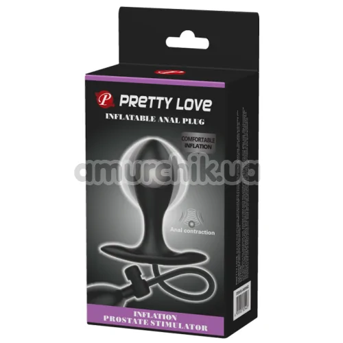 Анальный расширитель Pretty Love Inflatable Anal Plug, черный